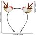 Christmas Headband Christmas Hairband Cute Reindeer Antlers Hair Band Xmas Hair Hoop Christmas Hair Accessories for Fancy Dress Party Festival Holiday Birthday Xmas Headband for Women Girls Adults - Buy Online on GoSupps.com