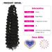 22 Inch Ocean Wave Crochet Hair 5 Pack - Deep Twist Wavy Braiding Hair (1B) - Pack of 5 - Buy Online on GoSupps.com
