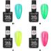 DouborQ Jelly Glass Gel Nail Polish Set 8ML 12 Colors Blue Red Purple Rainbow Neon Yellow Green Orange Summer Crystal Sweet Gel Polish Kit Translucent Soak Off UV Varnish Gel 12Color Jelly Gels Set - Buy Online on GoSupps.com