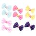 Balacoo 10Pcs Puppy Dog Hair Bow with Alligator Clips Small Bowknot Hairpin Kitten Bow Barrettes Pet Grooming Hair Accessories for Pet Cat Dog Doggie(Random)
