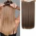 Buy 61 cm Smooth One Piece Human Hair Headband Extensions - 100g Remy Invisible Wire Dark Golden Blonde - Top Quality Hair Extensions for Women - Buy Online on GoSupps.com