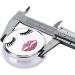 Buy Eyelash Lip Printed Mini Round Pill Box - 3 Compartment Medicine Organizer for Travel & Home Use - Buy Online on GoSupps.com