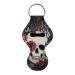 Cozeyat Skull Floral Design Women Girls Key Chain Holder Portable Neoprene Keychain Balm Sleeve Pouch with Clip On Hand Sanitizer Bottle Holder Keyring