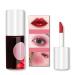 ZSSEMEI Lip Stain Tint Set Mini Liquid Lipstick Hydrating & Moisturizing Cheeks and Eyes Waterproof Long lasting Easy Application Shimmery Natural Lip Gloss Sexy Lip Color Makeup (4# CHERRY)