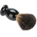 Acouto Men's Shaving Brush - 100% Pure Bristle Black Handle Professional Hair Salon Tool for Effortless Shaving - Buy Online on GoSupps.com