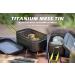 Boundless Voyage Titanium Mess Tin with Lid and Anti-scalding Handle - 1000ml - Buy Online on GoSupps.com