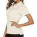 Women's Golf Polo T-Shirt | Moisture-Wicking, Quick Dry, Lightweight | TBMPOY C14, Eggnog - Size Large - Buy Online on GoSupps.com