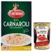 Italian Gourmet E.R. Curtiriso Carnaroli Rice 100% Italian rice ideal for risottos cooking time 15 minutes 1 kg pack + Italian Gourmet Tomato Pulp box 400 g