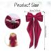 Silky Satin Hair Bows 3 PCS Big Black White Red Bowknot Set Metal Spring Clip Oversized Long Tail Hair Ribbons Ponytail Holder French Barrettes Hair Accessories for Women Christmas Gifts Black & Beige & Red - Buy Online on GoSupps.com