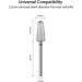 JCMASTER Nail Milling Bit 2.35mm - Premium Hard Metal & eBook | Longlife Gel Acrylic Manicure & Pedicure | MCA652M +Series - Buy Online on GoSupps.com