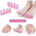 Molain 4Pcs Toe Separators Pedicure Pedicure Toe Separators Repeatable Washable Toenail Dividers Toe Separators for Nail Polish Application (Style E) - Buy Online on GoSupps.com
