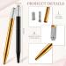yixue 50 Count Microblading Pens Manual Eyebrow Pencils Microblading Supplies Aluminum Microblading Hand Tools for Cosmetics Easy Install B Black&gold - Buy Online on GoSupps.com