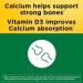 Nature Made Calcium 600mg with Vitamin D3 - 220 Tablets | Bone Support Supplement - Buy Online on GoSupps.com