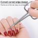 Stainless Steel Curved Cuticle Scissors for Nails, Toenails, Eyebrows, and Eyelashes - Buy Online on GoSupps.com