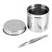 Stainless Steel Disinfection Jar with Tweezers(9cm)