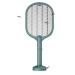 Electric Fly Swatter | 3000V Electric Indoor UV Light 2 in 1 Inhaled Photocatalyst Fly LED Lamp with 3-Layer Safety Mesh (Green)