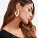 Gangel Gold Large Circle Hoop Earrings for Women | Stylish Dangler Studs - Perfect for Any Occasion - Buy Online on GoSupps.com