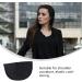 2 Pair Soft Foam Self-Adhesive Shoulder Pads for Women's Clothing - Black - Buy Online on GoSupps.com