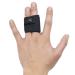 KiiMos Finger Splints Finger Sleeves Protectors  Compression Elastic Adjustable Brace Buddy Wraps Straps Perfect for Sport Basketball Tennis Volleyball Badminton Black Two-Finger-M Medium Double