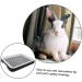 HAPINARY Box Hamster Toilet Bunny Trainer Toilet Plastic Pet Toilet -Fall Bunny Potty Rabbit Training Potty Rabbit Potty Bunny Cage Toilet Small Pet Cage Supply Bunny Pet Toilet 24.5X19.5X3CM Black - Buy Online on GoSupps.com
