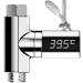 YOHAPPY Digital Shower Thermometer LED Display Water Temperature Monitor 360 Degree Rotatable Home Shower Thermometer Anti-Leaking Baby Shower Water Flow Generator Temperature Monitor