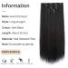 Clip in Hair Extensions Straight Black 22 Synthetic Thick Blonde Curly Wavy 5PCS - Buy Online on GoSupps.com