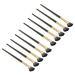 Zetiling 10pcs Soft Black Nose Shadow Brush Set - Professional Ergonomic Eye Makeup Brushes for Perfect Nose Contouring - Buy Online on GoSupps.com