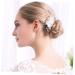 Ipetboom Tiara Decor Combs Flower Hair Comb Rhinestone Comb Bride Headpieces for Wedding Rhinestone Hair Comb Crystal Hair Comb Bride Comb Headgear White Rhinestones Silk Flower Miss - Buy Online on GoSupps.com