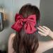 Silky Satin Bowknot Clips for Girls Women Black Red Bow Clips Large Hair Bows Accessories for Women Girls Hair Bow Ribbons for Hair 2 Pack - Buy Online on GoSupps.com