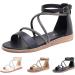 Shop XTZYGLFD Women's Roman Sandals - Comfortable Fashionable Flat Sole with Foot Vault Support | Summer Brown UK Size 6 - Buy Online on GoSupps.com