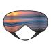 SSIMOO Sunset Beach Sleep Mask-Adjustable Breathable Fashionable Eye Mask for A Comfortable Sleep Experience Black