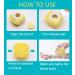 Silicone Body Scrubber for Exfoliating Shower Massage - Easy to Clean - Blue & Pink - Buy Online on GoSupps.com