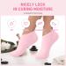 5 Pairs Silicone Moisturizing Socks for Women - Soft Foot Care for Dry Cracked Feet - Skin Color Pink - Buy Online on GoSupps.com
