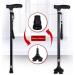 Portable Aluminum Walking Aids with LED Light - Lightweight Collapsible Fashionable Lightweight Non-Slip Fully Adjustable for Men Women Elder Crutches Hello Independence Enhanced style - Buy Online on GoSupps.com