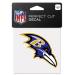 NFL Baltimore Ravens 63037011 Perfect Cut Color Decal 4 x 4 Black
