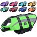 Emust dog swimming vest ripstop large dog swimming vests for booting/swimming/pool with double rescue handles dog water vests for large dogs green XXL XXL green