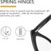 Women's Stylish Blue Light Cat Eye Glasses - Anti Glare & UV Protection, Black+White Frame - Non-Prescription, Computer Glasses - Buy Online on GoSupps.com
