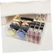 IMIKEYA Lipstick Stand 2 Pcs Makeup Storage Case Makeup Holder Display Makeup Case Storage Box Eyeshadow Palette Powder Transparentx2pcs 24.7X18.2X7CMx2pcs - Buy Online on GoSupps.com