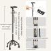 Canes Aluminum Alloy Walking Stick Lightweight Four-Legged Anti-Slip Elderly Walker Height Adjustable Cane with LED Lights for Women Man Outdoor Travel Walking Crutches Journey - Buy Online on GoSupps.com
