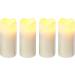 Flipo Pacific Accents Ivory Wax Wavy Top Votives with Timers - Set of 4 | Elegant Home Decor Lighting - Buy Online on GoSupps.com