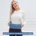 OWOZOI Long Hot Water Bottle with Soft Furry Cover - 72cm Full Body Wrap, Waist Hot Water Bottles for Pain Relief, Neck & Shoulder Thermotherapy - Blue - Buy Online on GoSupps.com