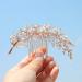 Kercisbeauty Pearl Hair Comb for Brides Wedding Bridal Headpiece Handmade Hair Piece for Women Girls Prom Hair Accessories (Rose Gold) - Buy Online on GoSupps.com