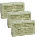 Savon de Marseille - French Exfoliating Soap Made With Pure Organic Olive Oil and Shea Butter - Herbs of Provence Fragrance - 125 Gram Bar - Set of 3
