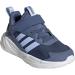 Buy adidas Unisex Kids' Ozelle Running Sneakers - Elastic Lace with Top Strap - 34 EU Crew Blue & White - Buy Online on GoSupps.com