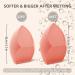 Dolovemk | Extra Large Beauty Egg Blender Makeup Sponge Face Foundation Blending Puffs Height:8.5cm(Dry)/10cm(Wet) (Pink) - Buy Online on GoSupps.com