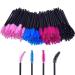 Disposable Eyelash Brushes KANOSON 200 Pieces Mascara Wands Lash Brush with Bendable Head Eyelash Applicator Eyebrow Spoolie Eyelash Brush for Extensions Multicolor
