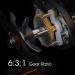 LIXADA Left-Handed Baitcasting Fishing Reel - Compact & Super Smooth 12.5kg Carbon Fiber Drag 12+1 Ball Bearings 6.3:1 High-Speed - Ideal for Salt & Freshwater Fishing - Buy Online on GoSupps.com
