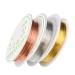 Healeved 3pcs Copper Wire Bead Stringing Wire Metal Material Metal Beading Wire Hand Decor Diy Jewelry Beading Wire for Jewelry Metal Bracelet Wire Flexible Beading Wire General Crafts Nail Goldenx3pcs mediumx3pcs - Buy Online on GoSupps.com