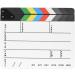 Professional Movie Directors Clapboard - Acrylic Clapper Board for Photography and Film - 9.6x11.7 inch White Slate with Color Sticks - Buy Online on GoSupps.com
