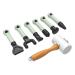 Orthopedic hammer hammer therapy tool spinal hammer-shock-shock massage stroke equipment for healthcare osteopathic spine correction (7 pieces) 7PCs